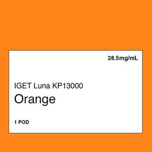 Iget Vape Nz: IGET LUNA KP 13000 Pod - Orange