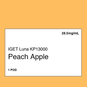 IGET LUNA KP 13000 Pod - Peach Apple