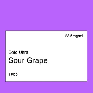 Solo Ultra: Solo Ultra Pod – Sour Grape