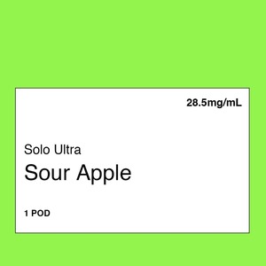Solo Ultra: Solo Ultra Pod – Sour Apple