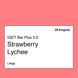 IGET Bar Plus 3.0 Pod – Strawberry Lychee
