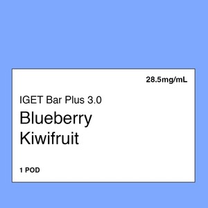 Iget Vape Nz: IGET Bar Plus 3.0 Pod – Blueberry Kiwifruit