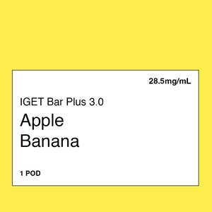 Iget Vape Nz: IGET Bar Plus 3.0 Pod – Apple Banana