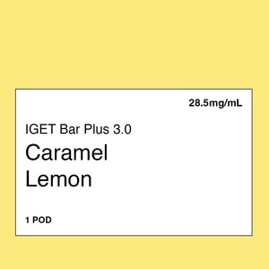 IGET Bar Plus 3.0 Pod – Caramel Lemon