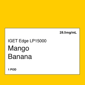 Iget Vape Nz: IGET Edge LP15000 Pod – Mango Banana