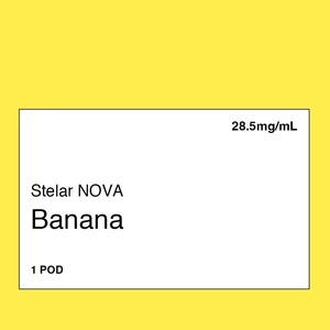 Pre Filled Vape Pods: Stelar NOVA Pod – Banana
