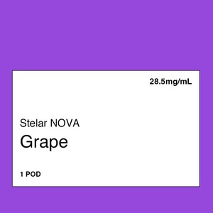 Pre Filled Vape Pods: Stelar NOVA Pod – Grape