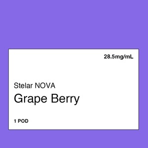 Pre Filled Vape Pods: Stelar NOVA Pod – Grape Berry