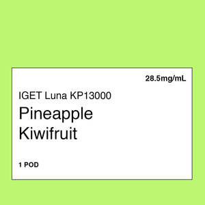 Iget Vape Nz: IGET LUNA KP 13000 Pod – Pineapple Kiwifruit