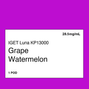 IGET LUNA KP 13000 Pod - Grape Watermelon