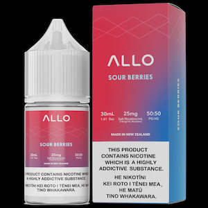 Allo E-Liquid - Sour Berries 30ml/50mg