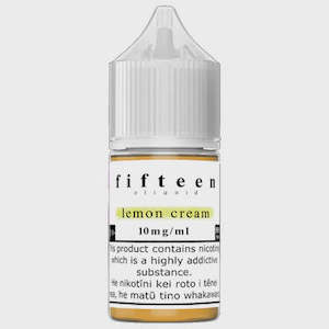 E Liquid: Fifteen Eliquid - Lemon Cream 30ml/15mg