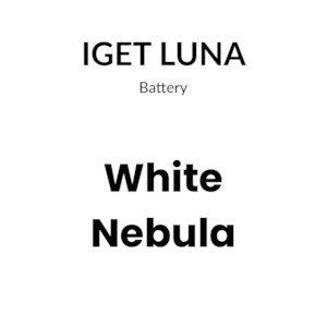 Batteries: IGET LUNA KP13000 Device – White Nebula