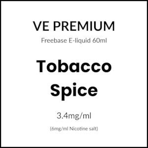 Tobacco: VE Premium - Tobacco Spice 60ml/6mg