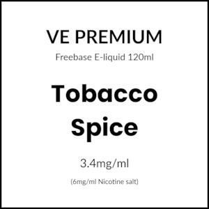Tobacco: VE Premium - Tobacco Spice 120ml/6mg