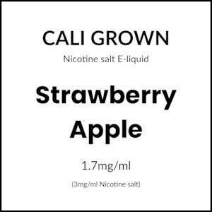 Cali Grown Subohm Salts - Strawberry Apple 60ml/3mg