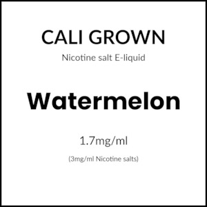 Cali Grown Subohm Salts - Watermelon 60ml/3mg