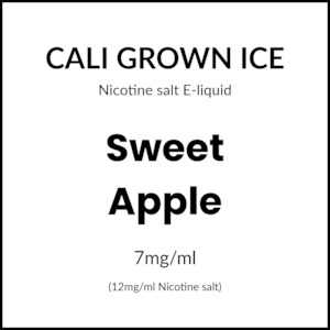 Cali Grown Ice Subohm Salts - Sweet Apple 60ml/12mg