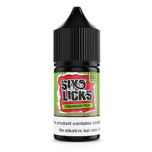 Six Licks: Six Licks Salts Strawberry Pear (Truth or Pear)
