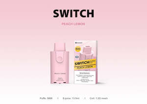 Switch Replacement Pod - 5000 Puffs - Peach Lemon