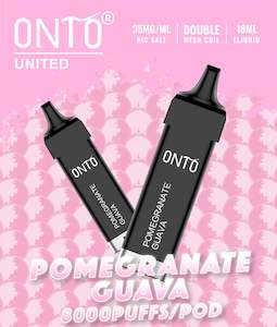 Onto Prefilled Pod: Onto - Prefilled Pod 8000 Puff - Pomegranate Guava