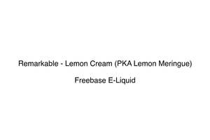 Remarkable - Lemon Cream (PKA Lemon Meringue)