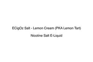 ECigOz Salt - Lemon Cream (PKA Lemon Tart)
