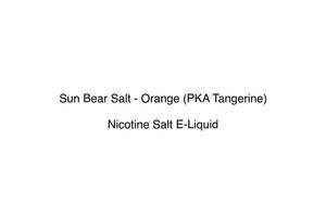 Sunbear: Sun Bear Salt - Orange (PKA Tangerine)