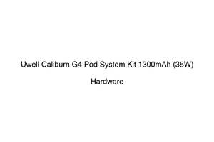 Hardware Hardware: Uwell Caliburn G4 Pod System Kit 1300mAh (35W)