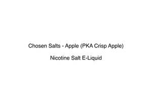 Chosen Salts: Chosen Salts - Apple (PKA Crisp Apple)