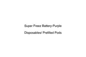Pods Disposables: Super Freez Battery-Purple