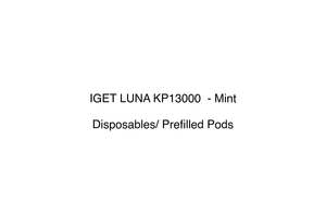 Pods Disposables: IGET LUNA KP13000  - Mint