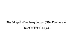 Allo E-Liquid - Raspberry Lemon (PKA  Pink Lemon)