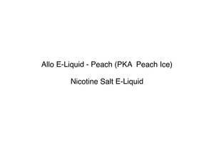 Allo Vapour: Allo E-Liquid - Peach (PKA  Peach Ice)