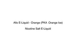 Allo Vapour: Allo E-Liquid - Orange (PKA  Orange Ice)