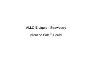 Allo E Liquid: ALLO E-Liquid - Strawberry