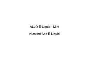 Allo E Liquid: ALLO E-Liquid - Mint