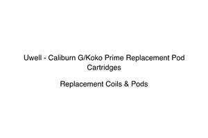 Uwell: Uwell - Caliburn G/Koko Prime Replacement Pod Cartridges