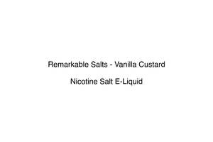 Remarkable: Remarkable Salts - Vanilla Custard