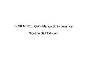 Blvk E Liquid: BLVK N' YELLOW - Mango Strawberry Ice