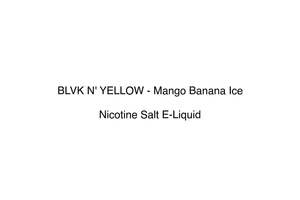Blvk E Liquid: BLVK N' YELLOW - Mango Banana Ice
