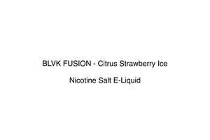 Blvk E Liquid: BLVK FUSION - Citrus Strawberry Ice