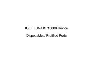 IGET LUNA KP13000 Device