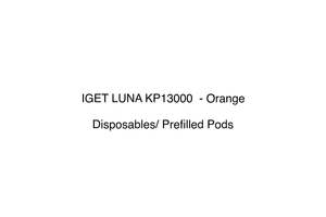 Iget Pods Disposable Vape: IGET LUNA KP13000  - Orange