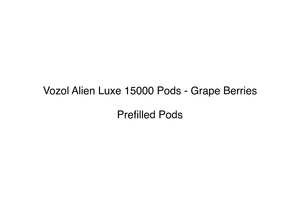Fruity Disposable Vape And E Liquid Nz: Vozol Alien Luxe 15000  - Grape Berries