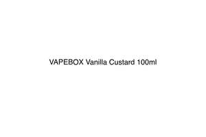 VAPEBOX Vanilla Custard 100ml