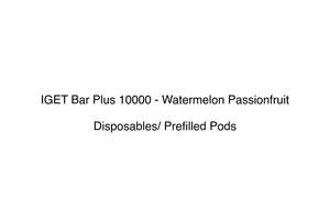 IGET Bar Plus 10000 - Watermelon Passionfruit