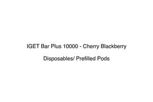 Iget Bar Plus 10000 Disposable Vape: IGET Bar Plus 10000 - Cherry Blackberry
