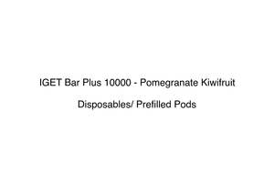Iget Bar Plus 10000 Disposable Vape: IGET Bar Plus 10000 - Pomegranate Kiwifruit