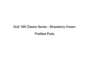 Go2 18k Refillable Vaping Device: Go2 18K Classic Series - Strawberry Cream